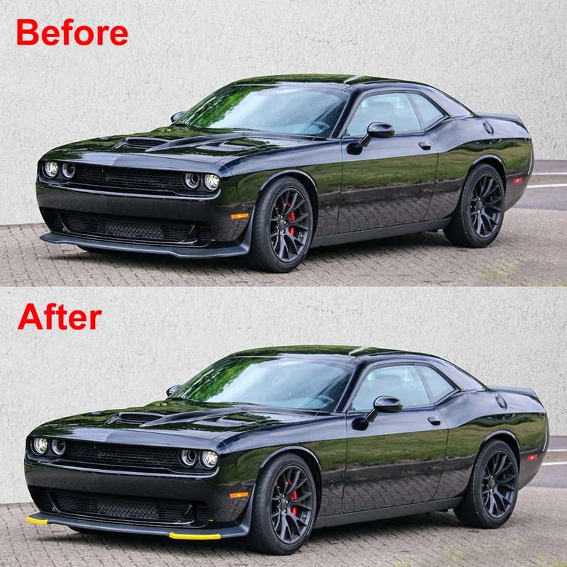 JDMON Front Bumper Lip Splitter Protector Compatible with Dodge Challenger