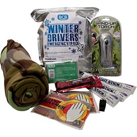 Bushcraft Winter Drivers Emergency Kit - Silver, 28x13x36 cm