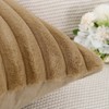 Madizz Set of 2 Faux Fur Plush Decorative Cushion Covers,