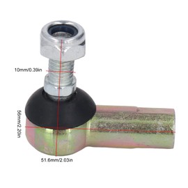 Pack of 2 Tie Rod Quad, Tie Rod End Quad Tie Rod End ATV Universal Tie Rods Ball Joint Tie Rod End Replacement, Rod End Bearing for 50cc 70cc 90cc 110cc 125cc ATV Quad