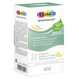 Pediakid PEDIAKID - REISEKRANKHEIT - Nahrungserg?nzungsmittel mit Extrakten aus Ingwer, Mariendistel, Zitrone und Orange - Hilft bei der Vorbeugung und Bek?mpfung von belkeit und Erbrechen - 10 Sticks