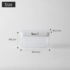 Marna K762W Storage Container (Wide Short/White) Kitchen Storage, Plastic (Food