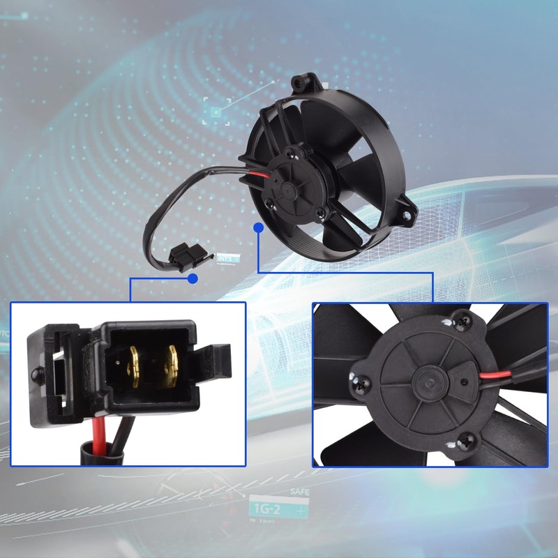 30103013 12V 5.2" Paddle Blade Pusher Fan Compatible with 307