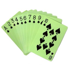 BKBNSJ 2 Decks Green Playing Cards Deck Green Party Favors Party Supplies