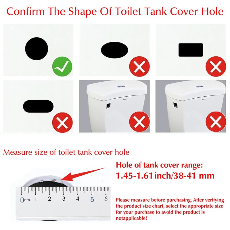 Owfeel Dual Push Flushing Toilet Button Toilet Tank Button 38