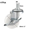 sourcing map 2 Inch Swivel Caster Wheels PP 360 Degree