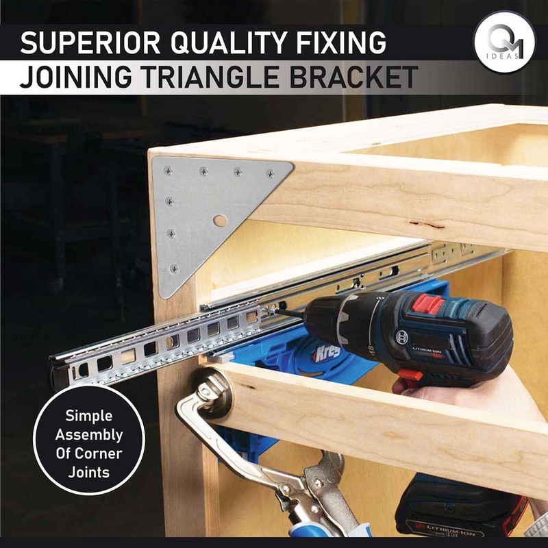 OMIDEAS 15 x Corner Bracket (90 x 90 x 1.5)