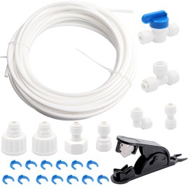 AMZSKU 15 m Water Inlet Pipe Universal Connection Set for Refrigerator Side by Side Fridge Hose Water Hose 6.35 mm (1/4 Inch)
