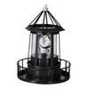 DOITOOL Led Solar Revolving Lighthouse Light Outdoor Rotating Landscape Lamp