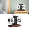 Digital Flip Clock 12h Single Sided Large Numbers Automatic Retro
