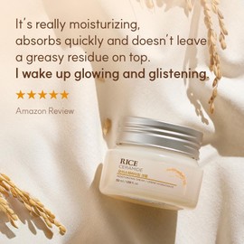 The Face Shop Rice Ceramide - Crema Hidratante Coreana Ceramidas de Arroz Nutrición Profunda Fortalece y Repara la Barrera de la Piel Mejora Elasticidad K-Beauty 50 ml