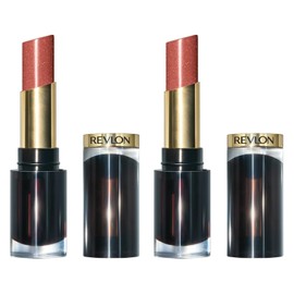 Revlon Pack of 2 Super Lustrous Glass Shine Lipstick, Nude Illuminator 020