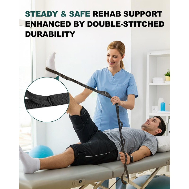 Trideer Stretching Strap Yoga Strap Physical Therapy for Home Workout,