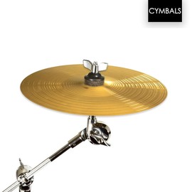 14 inch Crash Cymbal for drum set (1 Piece, Gold)