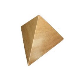 Pyramid Puzzle Size Large 2 Piece Wood Puzzle and Brain Teaser