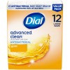 Dial 12 Bars Dial Antibacterial Deodorant Bar Soap, Advanced Clean,