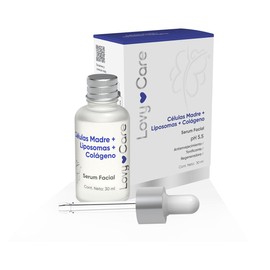 LOVY CARE Serum Facial Células Madre + Liposomas + Colágeno, 30 ml, Rejuvenecedor, Hidratante y Tratamiento Antiarrugas