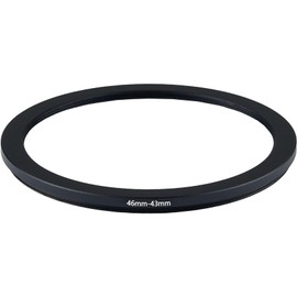 tunghey 46mm to 43mm Step-Down Ring Filter Adapter for All Brands UV ND CPL Metal Ring Step-Down Rings Adapter Filter (46mm-43mm)