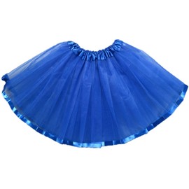 TWINKLEDE Faldas de tutú de ballet para mujer, falda elástica de tul de satén en capas, falda de tutú de fiesta, faldas de tutú para mujeres y niñas, Azul oscuro, 66 Short