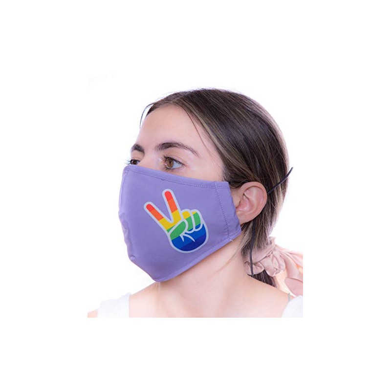 Headmost Comfymask 3 Layer Large Fabric Facemask: Water Repellent, Washable,