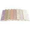Haobase 50Pcs Paper Drinking Straws, Biodegradable Paper Straws for Drinking