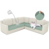 ALIECOM Waterproof Sectional Couch Cushion Covers L Shape Stretch 5