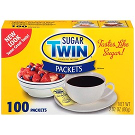 Sugar Twin, Calorie Free Sweetener, 100 Packets (Pack of 12)