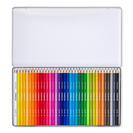 STAEDTLER 157 M36 Ergosoft Triangular Colouring Pencils - Assorted Colours (Tin of 36 Pencils)