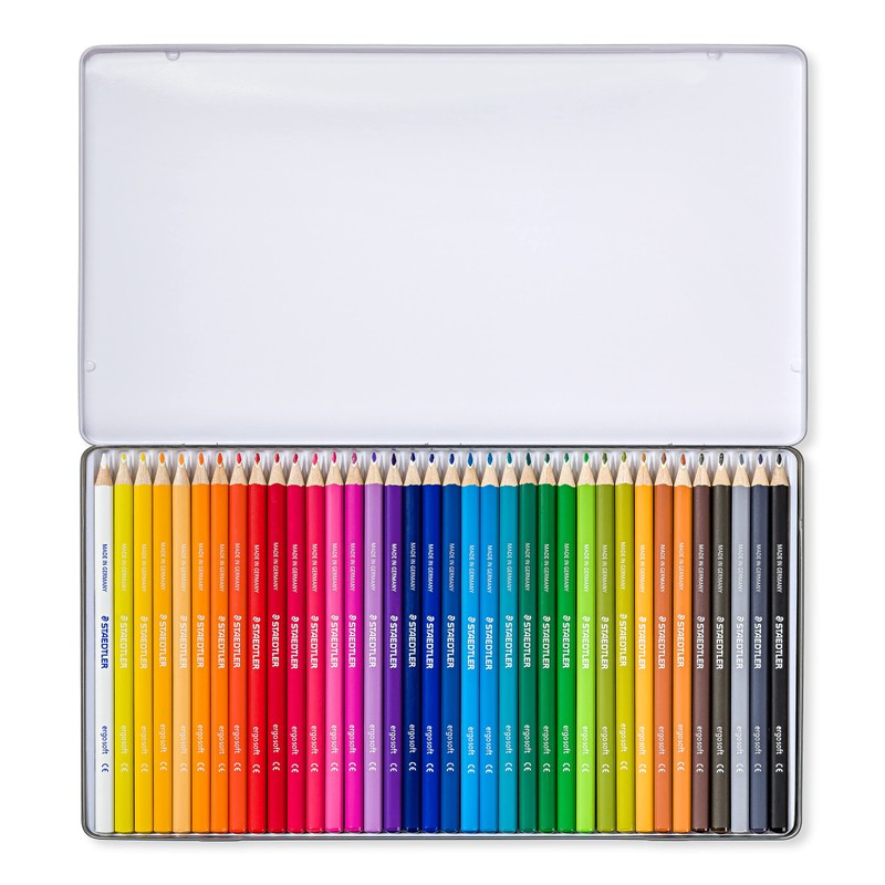 STAEDTLER 157 M36 Ergosoft Triangular Colouring Pencils - Assorted Colours