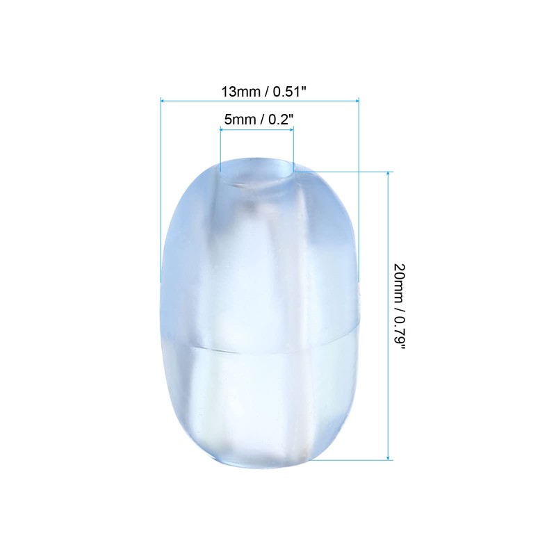 PATIKIL 30pcs Kitchen Sink Rack Feet 5mm Inside x 13mm