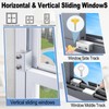 Sliding Window Locks - Horizontal & Up/Down, Adjustable Aluminum, 4