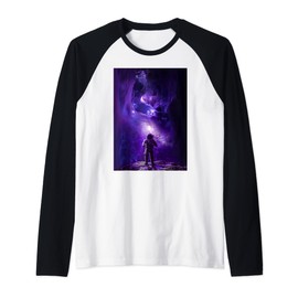 Galaxy Universe space nebula orbit star ship cosmonaut Raglan Baseball Tee