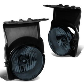 DNA MOTORING FL-NS016-SM Front Bumper Fog Light Driver & Passenger Side Enhance visibility [Compatible with 03-06 GMC Sierra 1500 2500 3500 & HD Models]