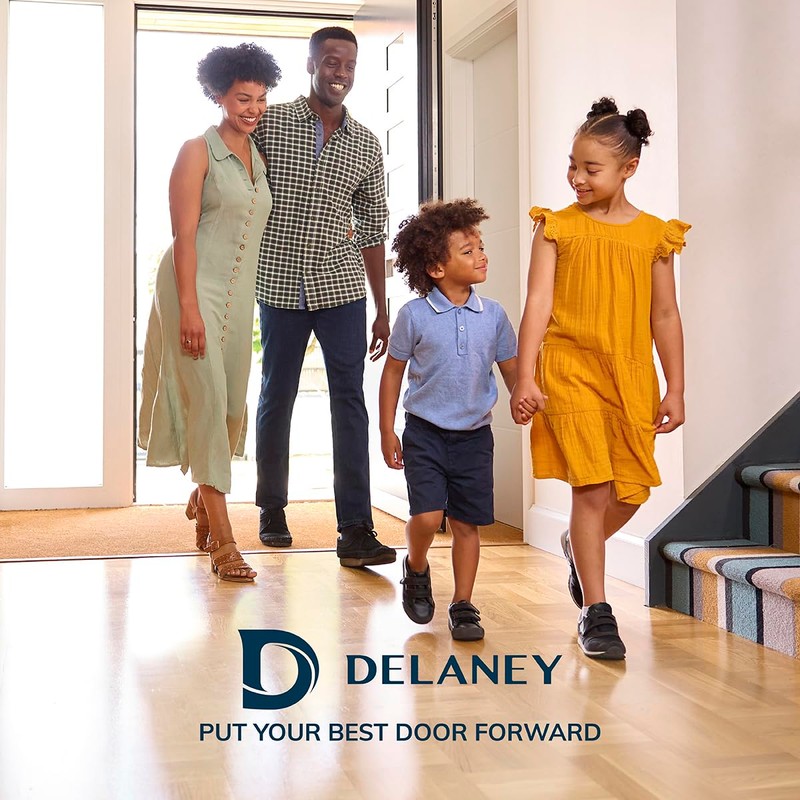 Delaney Callan Hardware Artino Passage Door Handle, Fits Doors 1-3/8