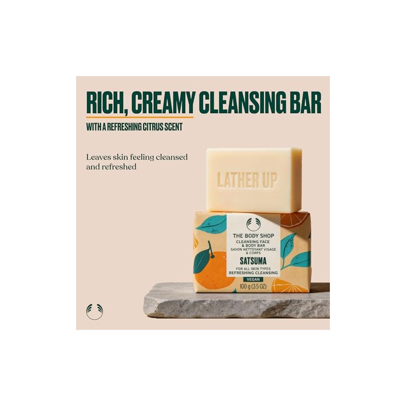 The Body Shop Satsuma Cleansing Face & Body Bar –