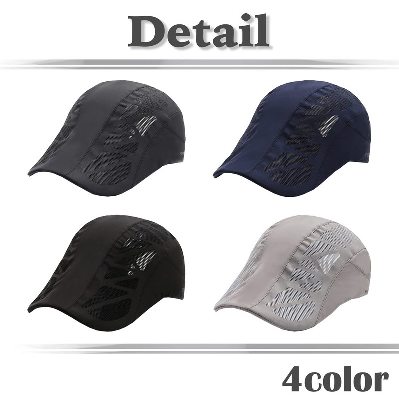 White Fang CA500 Men's Mesh Cap, Logo Hat, Running, Sports,