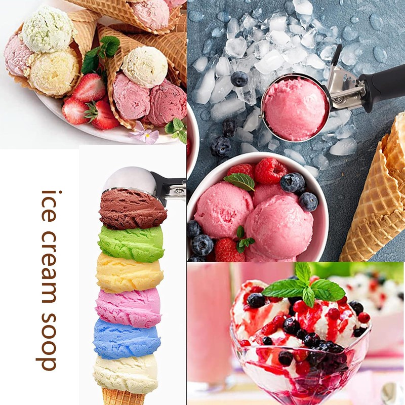 Ice Cream Scoop Large Sized (6cm) Stainless Steel Cookie Scoop