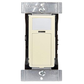 Leviton Smart Wallbox Sensor, PIR 15A Switching, 120-277VAC, App Configurable with The Smart Sensor App, ODS15-IDI, Ivory