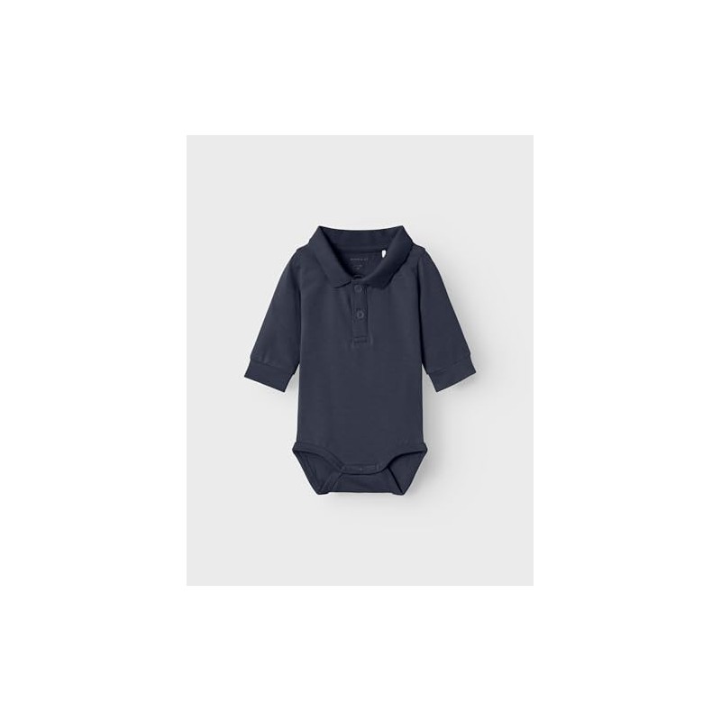 NAME IT Boy Romper Polo Shirt, Dark Sapphire