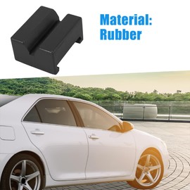 A ABSOPRO Car Jack Pad Slotted Puck Support Rail Protector Rubber Black
