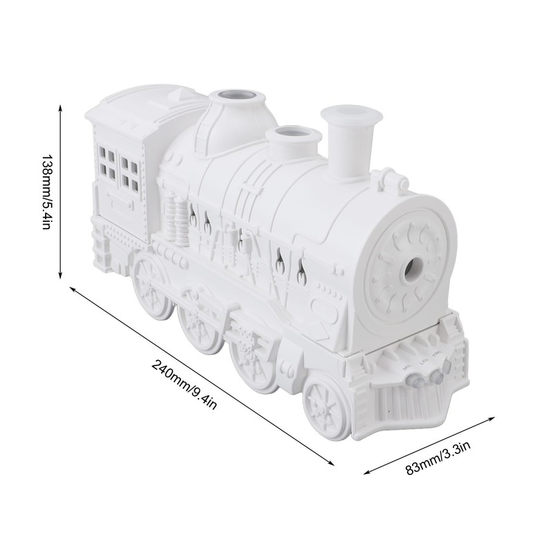 Essential Oil Diffuser 300ml 2 Light Modes Train Shape Aroma
