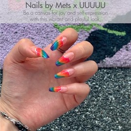 UUUUU. Mets Gel Nail | Stick on Half baked Gel nails | semi cured gel nail strips