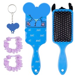 Haarbürste,Zubehör für Mädchen, Kamm zum Entwirren,Bürste gegen Zug, Anti Pull Brush, Gift for Girls, Teens and Women (blau