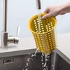 Zeal Melamine Cutlery Drainer/Utensil Pot-Mustard, One Size