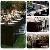 Fixwal Table Covers, 2 Pack, Black Table Covers for 4