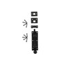 STALLION HARDWARE Heavy-Duty Iron Slide Bolt Latch - Black Powder