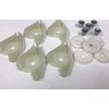 PWS COMPATIBLE Power Window Regulator plastic clips for upper right