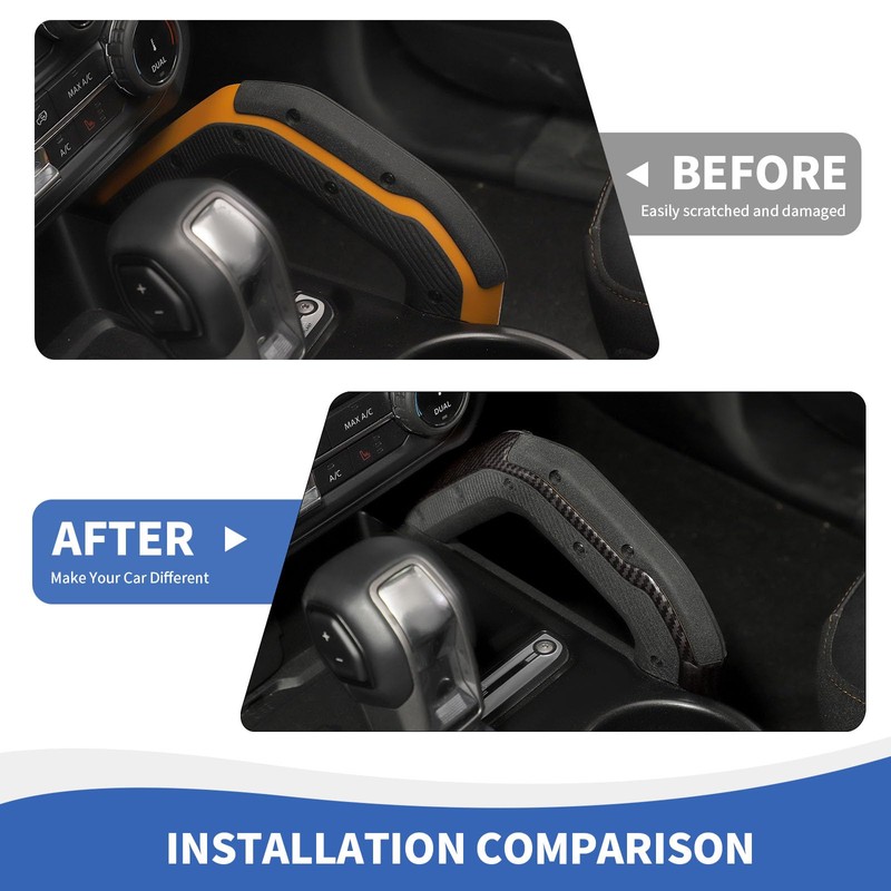 RAZPOY Center Console Dash Grab Handle Cover Trim Compatible with