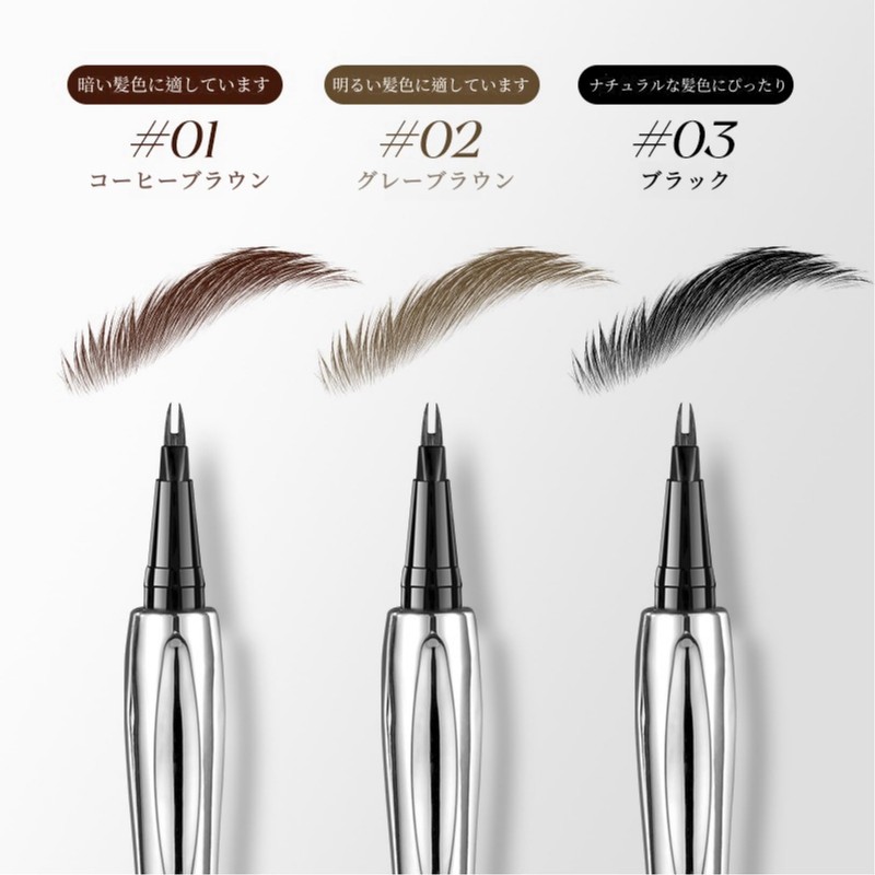 LIANGNISHI New Women's Double Claw Double Point Waterproof Eyeliner, Extra