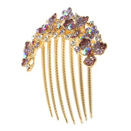 IWOWHERO Rhinestone Hair Side Comb for Women Elegant Hair Accessory for Brides Bridesmaids for Weddings Parties Proms Special Occasions